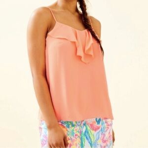 Lilly Pulitzer Karmen Cami soft peach color size Large